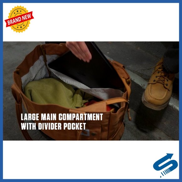 Durable Water-Resistant Tote Bag with Zipper Closure and Interior Pockets - Picture 7 of 7